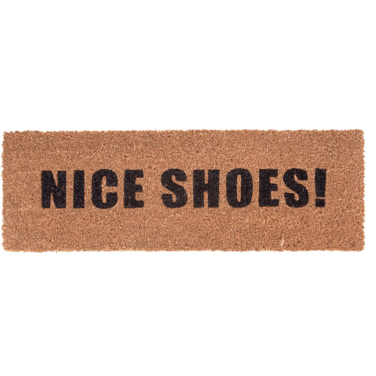 Pt Living - Paillasson en fibres de coco Nice Shoes Noir - Imagen 1