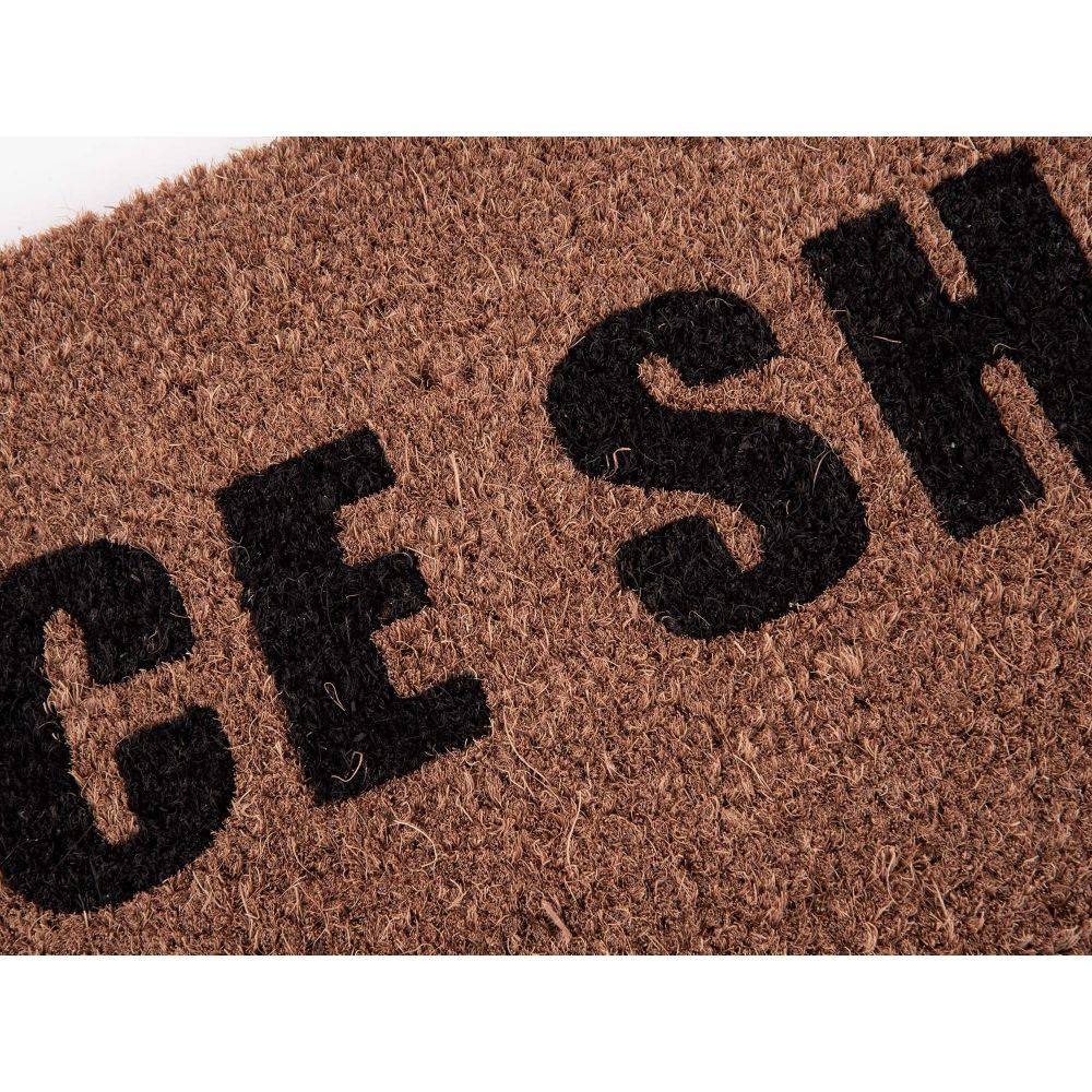 Pt Living - Paillasson en fibres de coco Nice Shoes Noir - Imagen 2