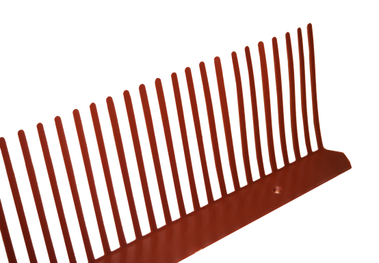 Peigne anti-moineaux en PVC (10ml) 80mm Rouge