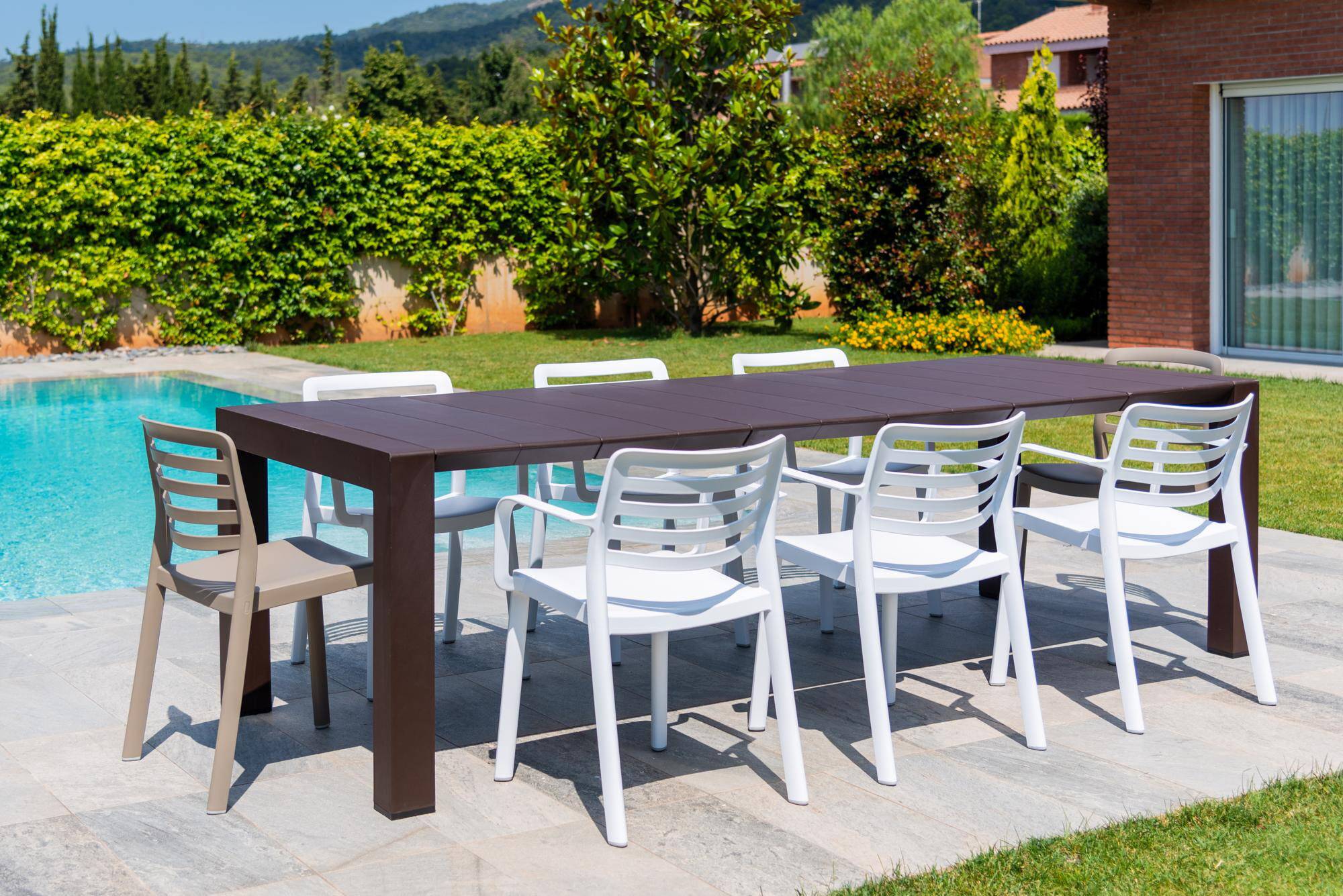 Garbar - Fauteuils Wind garbar plastique gris (Lot de 4) - Image 7