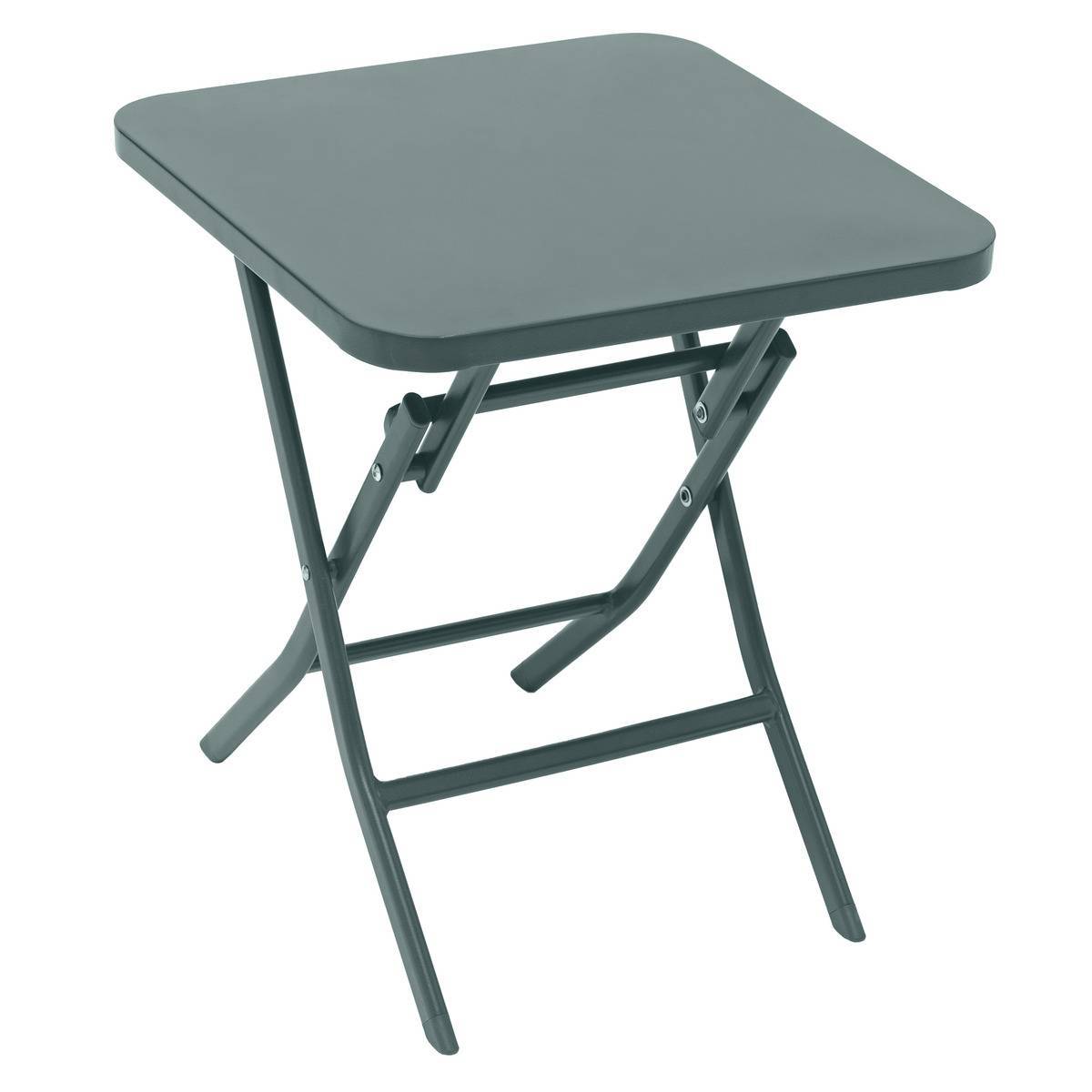 Hesperide - Table d appoint de jardin carrée "Greensboro" vert jade 40x40cm en acier traité époxy Hespéride - Imagen 1
