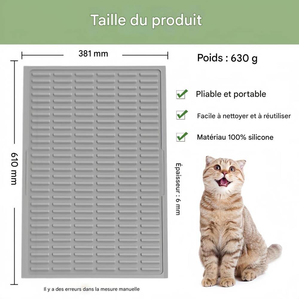 IntiMeg - Tapis de litière en silicone pour chat IntiMeg - Image 5