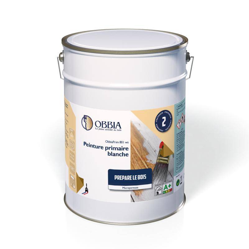Peinture d'impression primaire ObbiaPrim 801 WS OBBIA - bidon 5kg - OBBIAPRIM801WS 5KG - Image 1