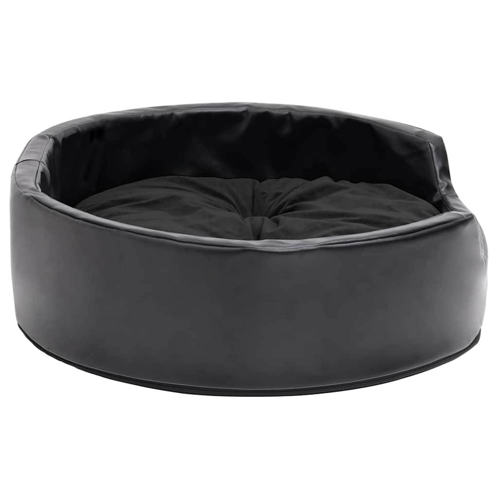 Vidaxl - Lit pour chiens Noir 69x59x19 cm Peluche et similicuir vidaXL 171261 - Imagen 5