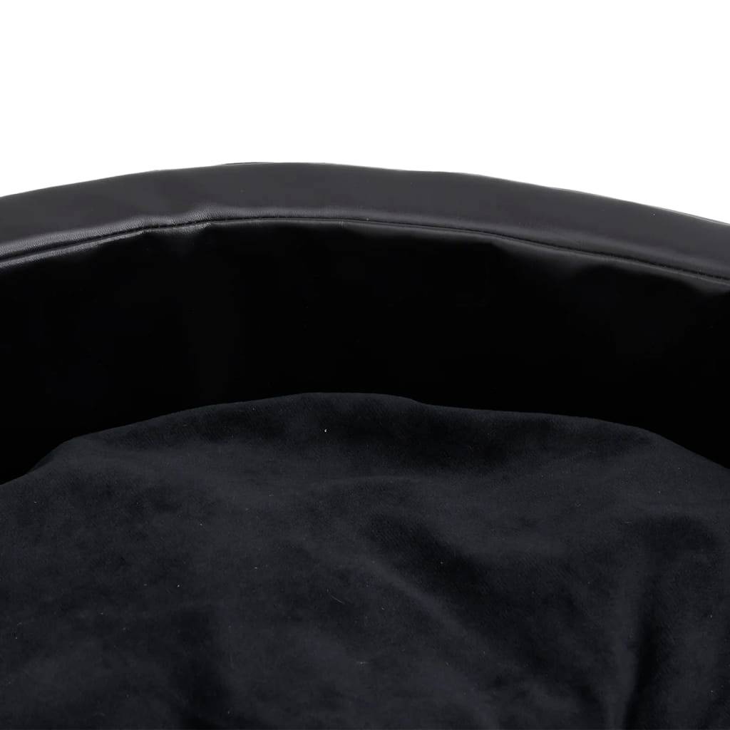 Vidaxl - Lit pour chiens Noir 69x59x19 cm Peluche et similicuir vidaXL 171261 - Imagen 4