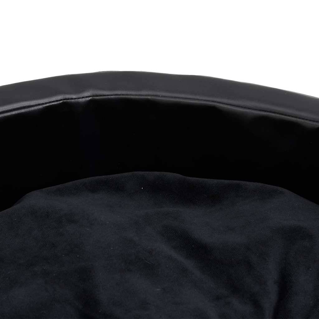 Vidaxl - Lit pour chiens Noir 69x59x19 cm Peluche et similicuir vidaXL 171261 - Imagen 7