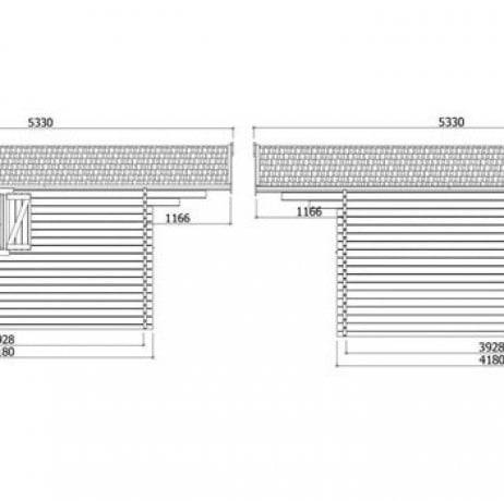 Abri de jardin Chambery en bois 17,79 m², Toiture Shingle vert, Plancher Oui - Imagen 4