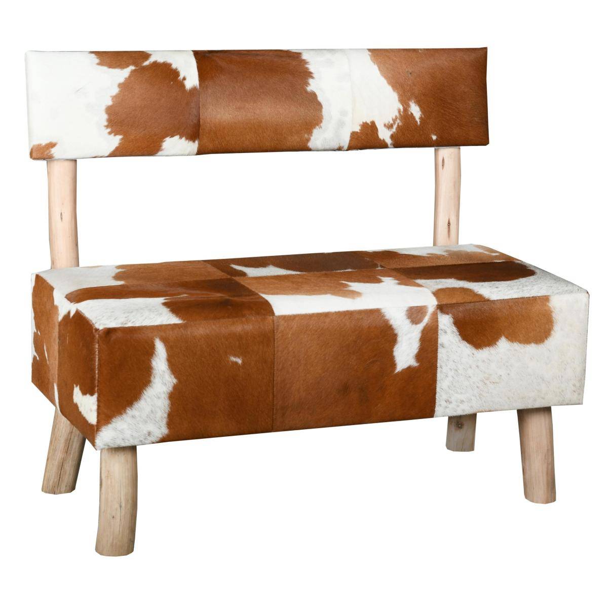 Aubry Gaspard - Banc en peau de vache et eucalyptus