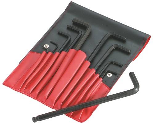 Trousse 12 clés males 6 pans a tête sphérique SAM - 67ATR12