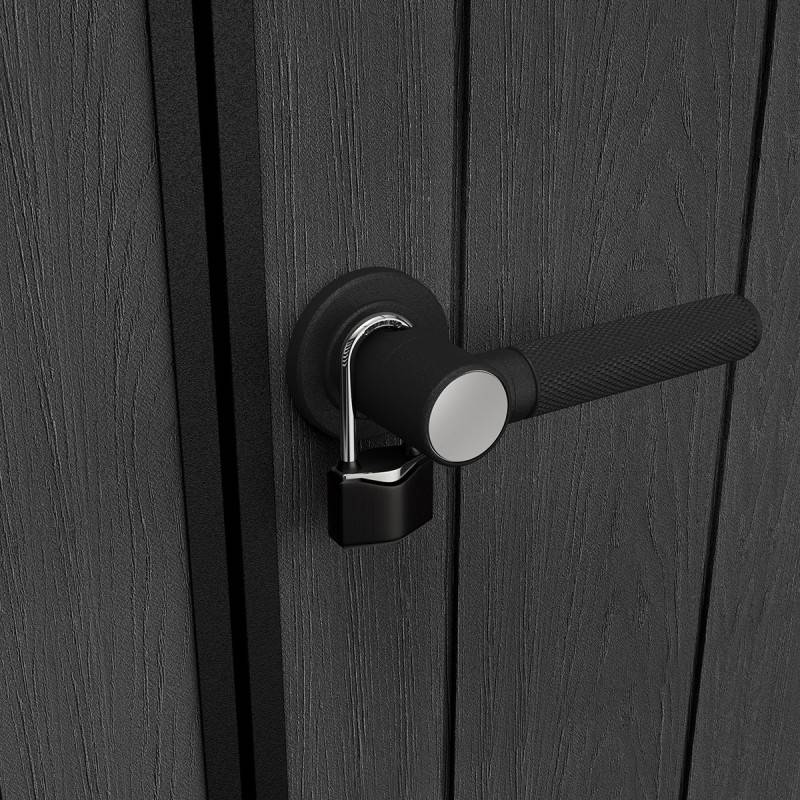 Keter - Abri de jardin Newton Plus 1175 - 7,2 m² - Gris Aspect bois - KETER - Image 5