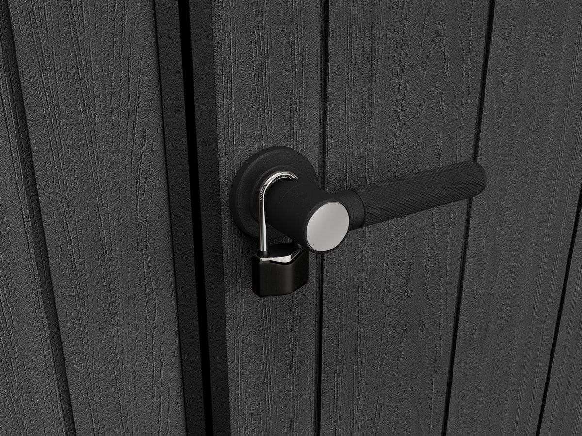 Keter - Abri de jardin Newton Plus 1175 - 7,2 m² - Gris Aspect bois - KETER - Image 2