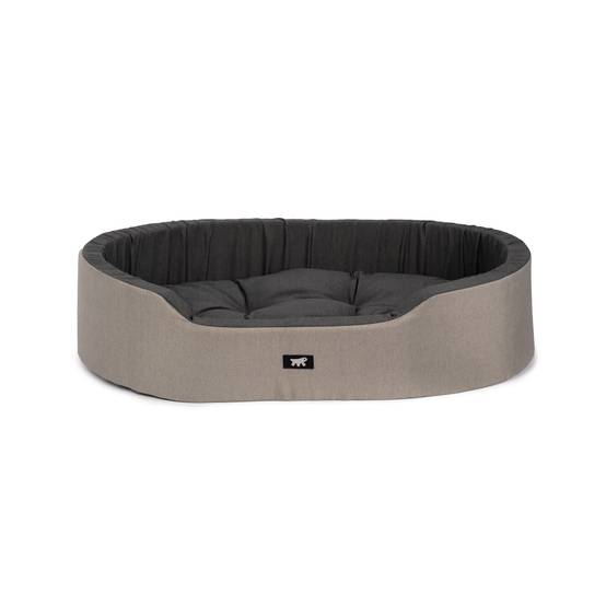 Ferplast - Ferplast Panier Chien Dandy, Coussin Amovible et Lavable, Housse en Coton avec Rembourrage Doux, Lit Chiens Moyen, 95 x 60 x H 21 cm, Marron - Image 1