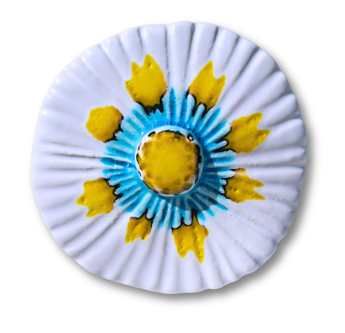 Mini fleur en céramique Uniflora — 001 · Blanc