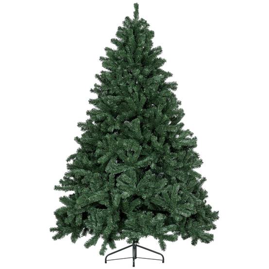 Sapin de Noël artificiel 210 arbre de Noël avec support en métal pliable, 1674 branches, décoration de Noël réaliste - Image 2