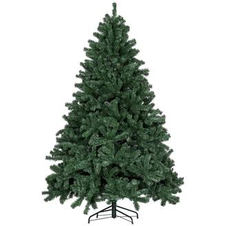 Sapin de Noël artificiel 210 arbre de Noël avec support en métal pliable, 1674 branches, décoration de Noël réaliste