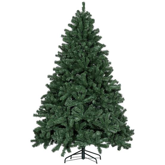 Sapin de Noël artificiel 210 arbre de Noël avec support en métal pliable, 1674 branches, décoration de Noël réaliste - Image 1
