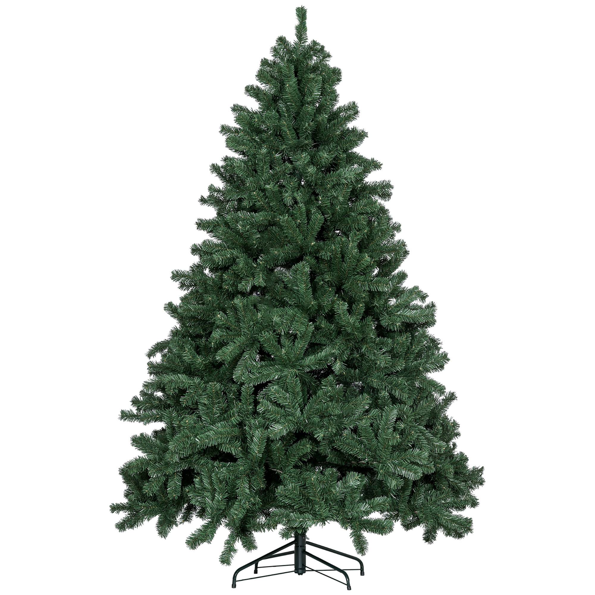 Sapin de Noël artificiel 210 arbre de Noël avec support en métal pliable, 1674 branches, décoration de Noël réaliste - Image 1