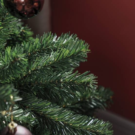 Sapin de Noël artificiel 210 arbre de Noël avec support en métal pliable, 1674 branches, décoration de Noël réaliste - Image 10