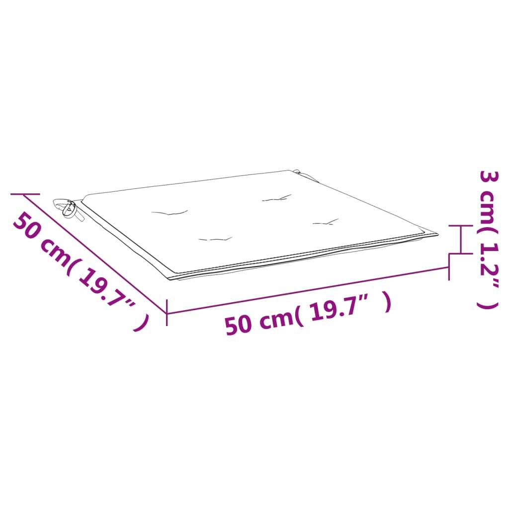 PANGIVO - Coussins de chaise jardin tissu oxford vert 50 x 50 x 4 cm - PANGIVO - Image 9
