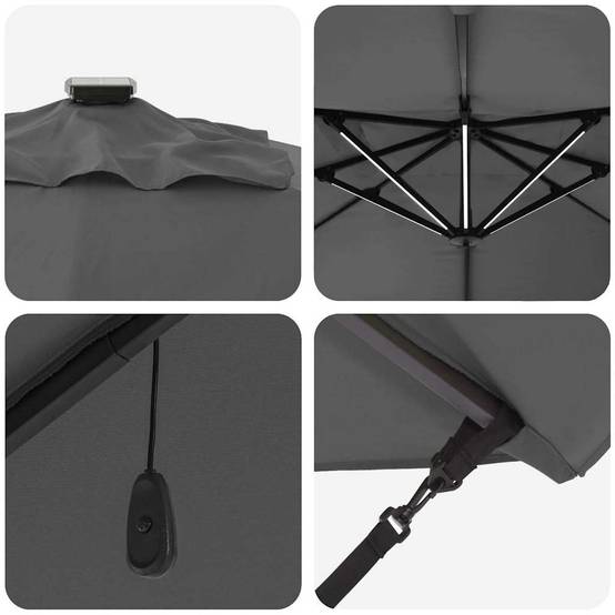 Maison Chic - Parasol de jardin | Parasol d'extérieur | Parasol Anthracite 352 x 251 x 265 cm Polyester et Aluminium Maison Chic - Image 9