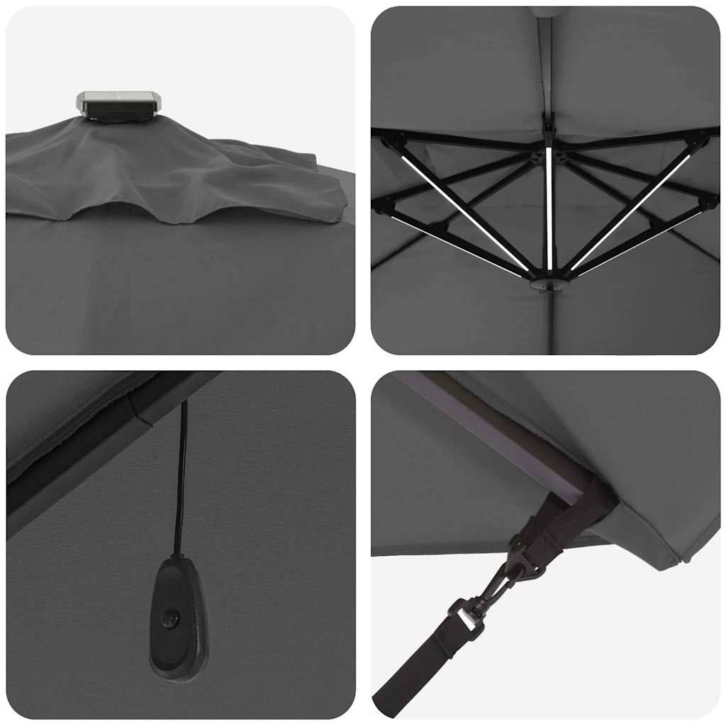 Maison Chic - Parasol de jardin | Parasol d'extérieur | Parasol Anthracite 352 x 251 x 265 cm Polyester et Aluminium Maison Chic - Image 9
