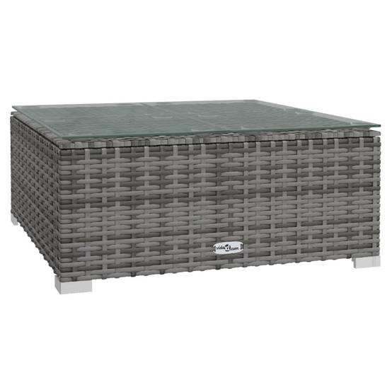 Vidaxl - Salon de jardin 4 pcs avec coussins Gris Résine tressée vidaXL 317518 - Imagen 6