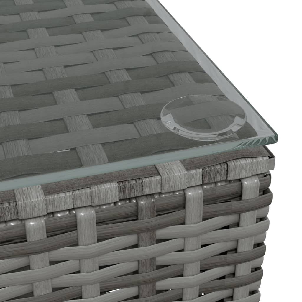 Vidaxl - Salon de jardin 4 pcs avec coussins Gris Résine tressée vidaXL 317518 - Imagen 5