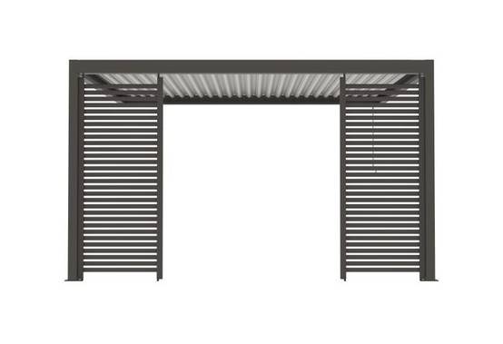 Paroi Ajourée Fixe Aluminium Gris 96cm Pour Pergola S et SV ORIAL Made in France - Image 5