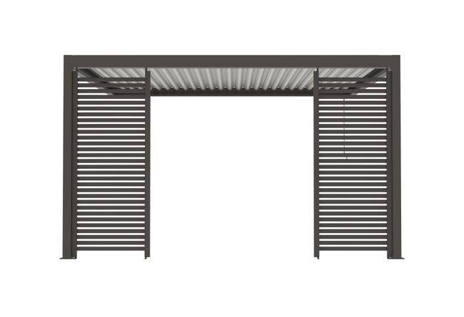 Paroi Ajourée Fixe Aluminium Gris 96cm Pour Pergola S et SV ORIAL Made in France - Image 5
