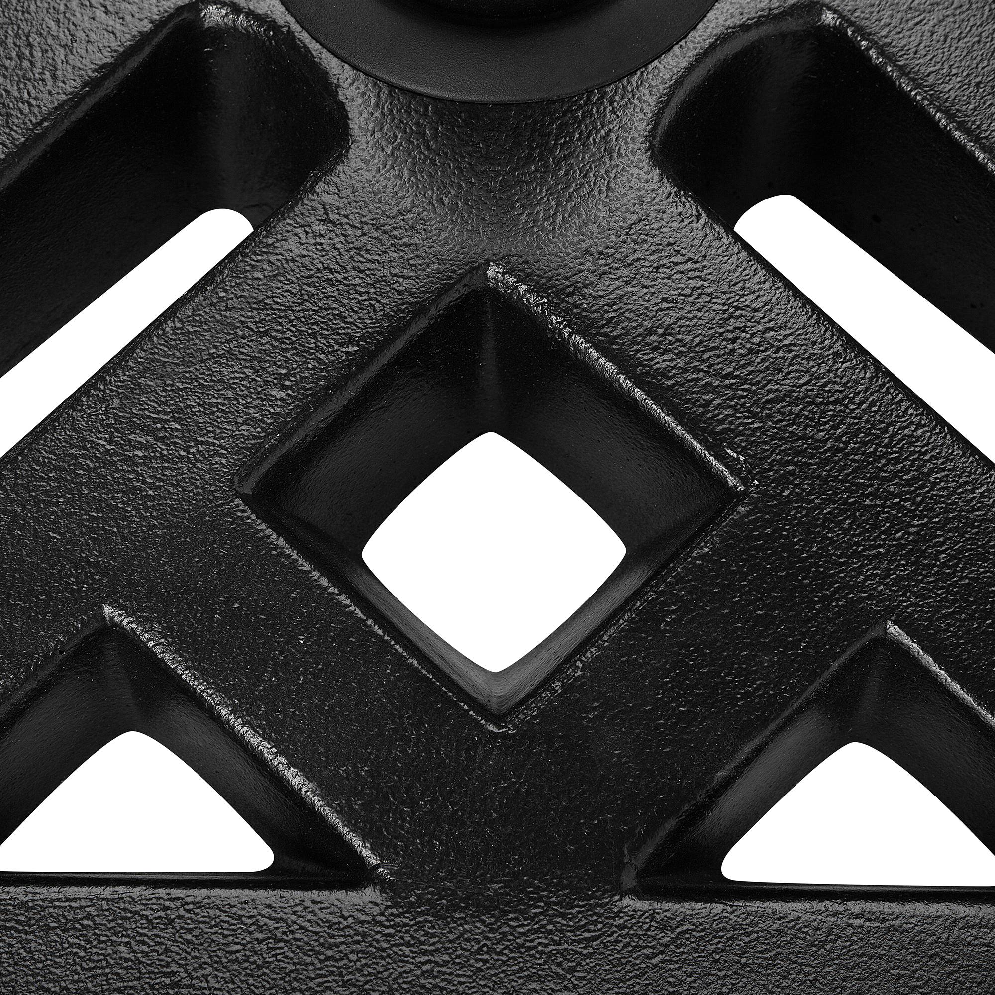 Beliani - Pied de Parasol Carré en Béton Noir à Motifs 46 x 46 cm Structure Solide et Stable de 17 kg Beliani - Imagen 6