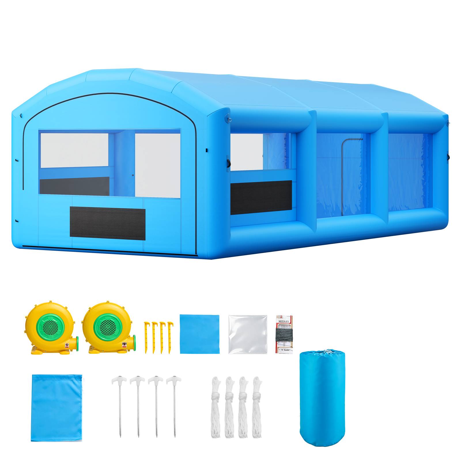 Vevor - VEVOR cabine de peinture gonflable 8,5x4,5 m, filtration charbon actif, double souffleurs, kit complet, portable.