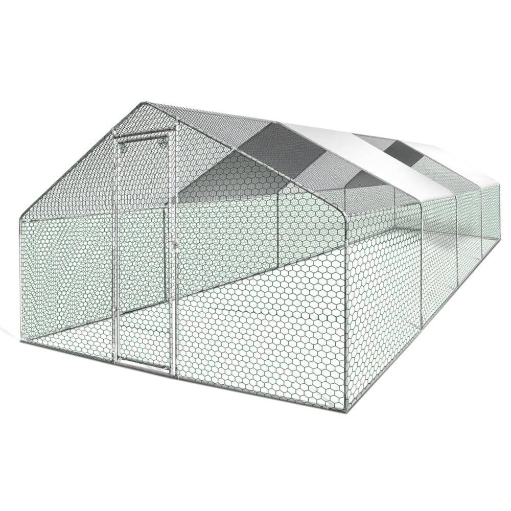 Enclos poulailler extérieur 24 m² grillagé galvanisé sécurisé montage facile – Terre Jardin