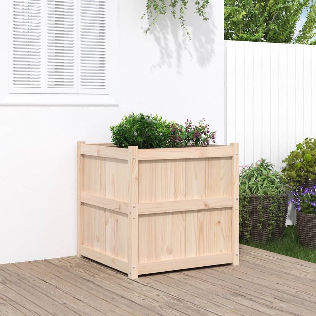 Vidaxl - Jardinière d'extérieur 70x70x70 cm bois de pin massif vidaXL 837434 - Image 1