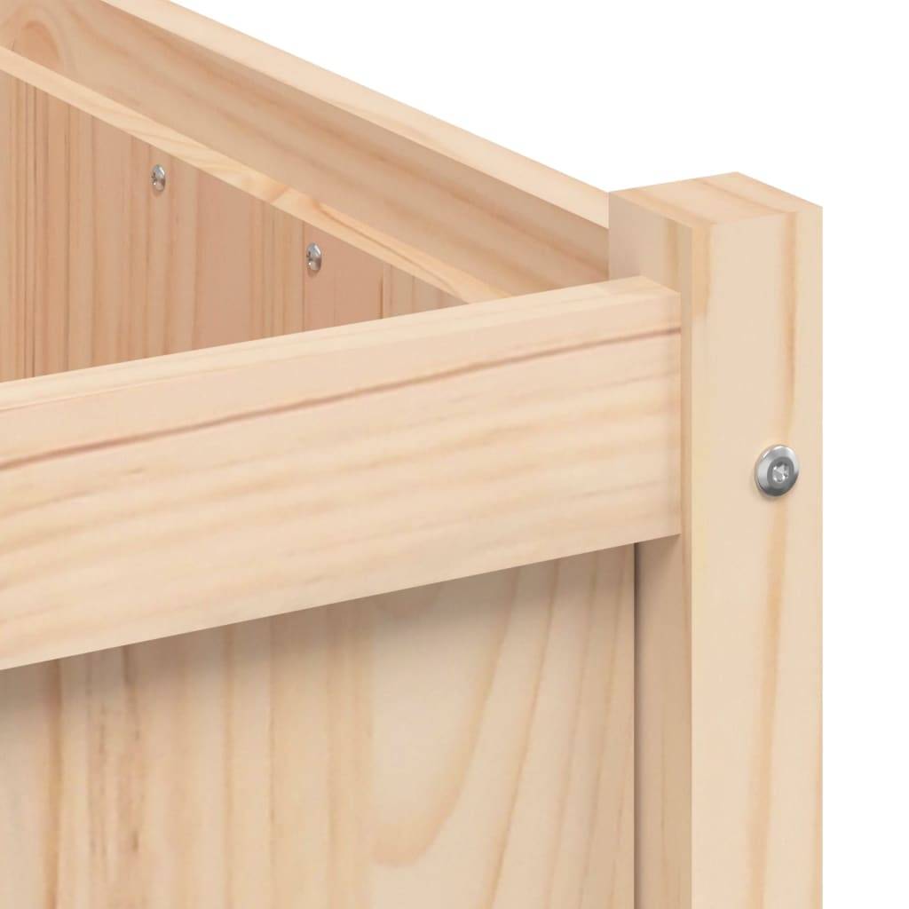 Vidaxl - Jardinière d'extérieur 70x70x70 cm bois de pin massif vidaXL 837434 - Image 4