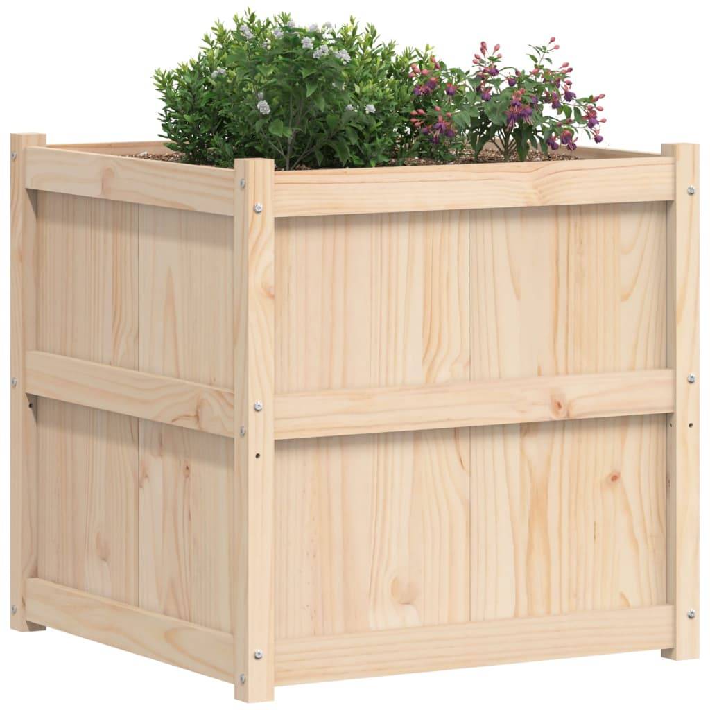 Vidaxl - Jardinière d'extérieur 70x70x70 cm bois de pin massif vidaXL 837434 - Image 5