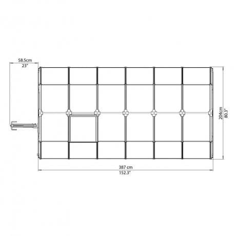 Canopia - Serre de jardin en polycarbonate Rion Eco Grow 7,90 m², Ancrage au sol Non - Image 5