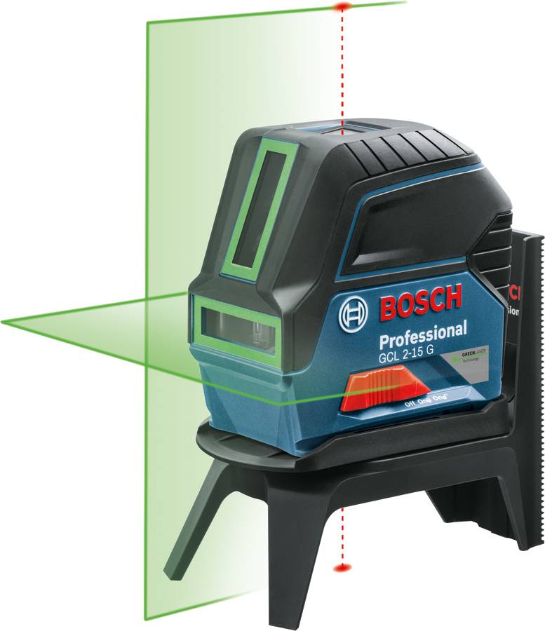 Bosch - Laser points et lignes GCL 2-15 G Professional + 3 piles 1,5V + coffret - BOSCH - 0601066J00 - Imagen 2