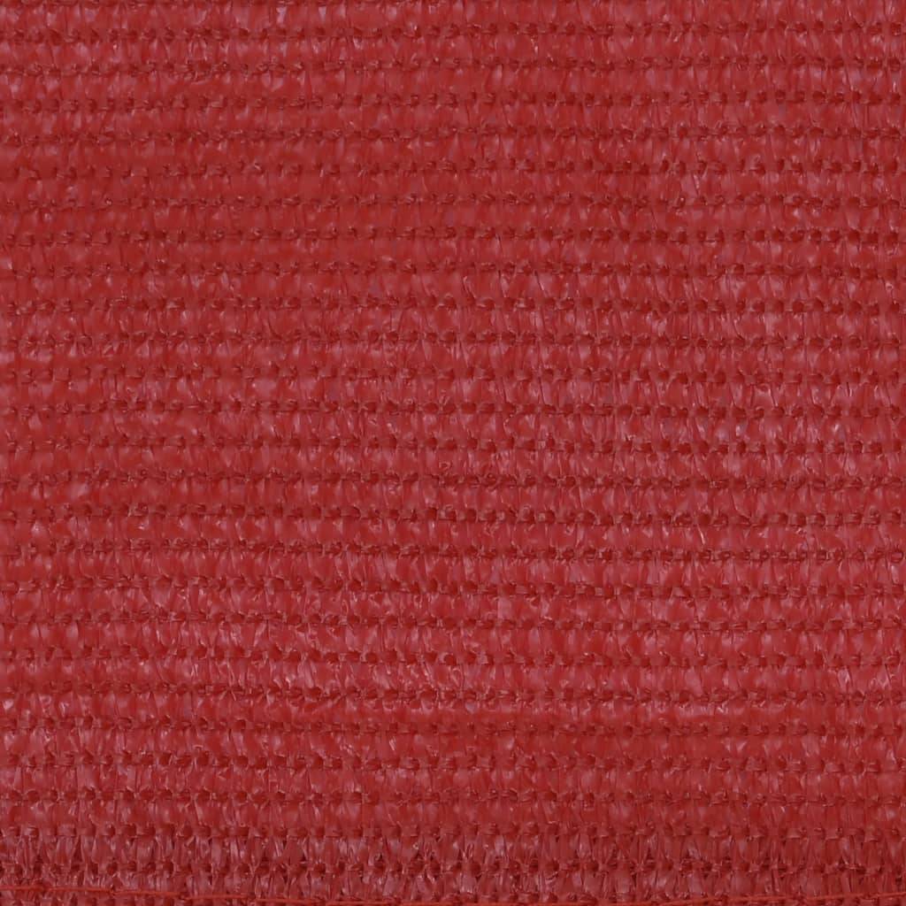 Helloshop26 - Écran de balcon brise pare vue protection confidentialité 90 x 400 cm PEHD rouge - Imagen 2