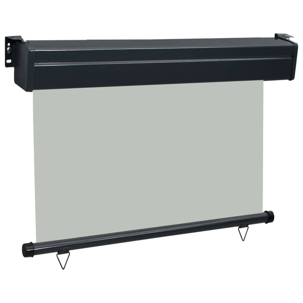 Helloshop26 - Auvent latéral de balcon 100 x 250 cm gris - Imagen 3