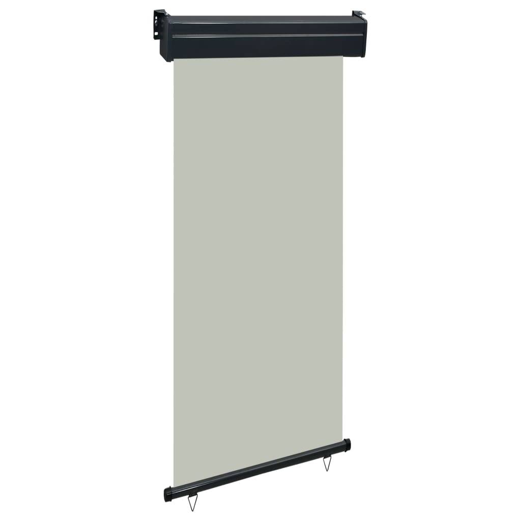 Helloshop26 - Auvent latéral de balcon 100 x 250 cm gris - Imagen 1