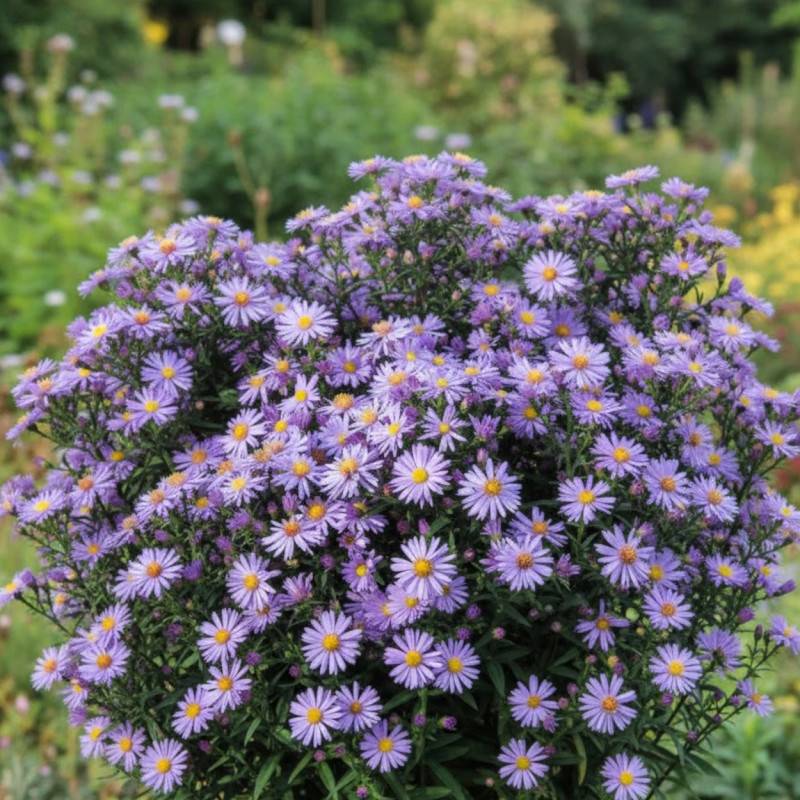 Aster d'automne Prof. Anton Kippenberg, Aster dumosus à fleurs Bleue/ - feuillage Caduc - Godet - 5/20 cm - Imagen 2