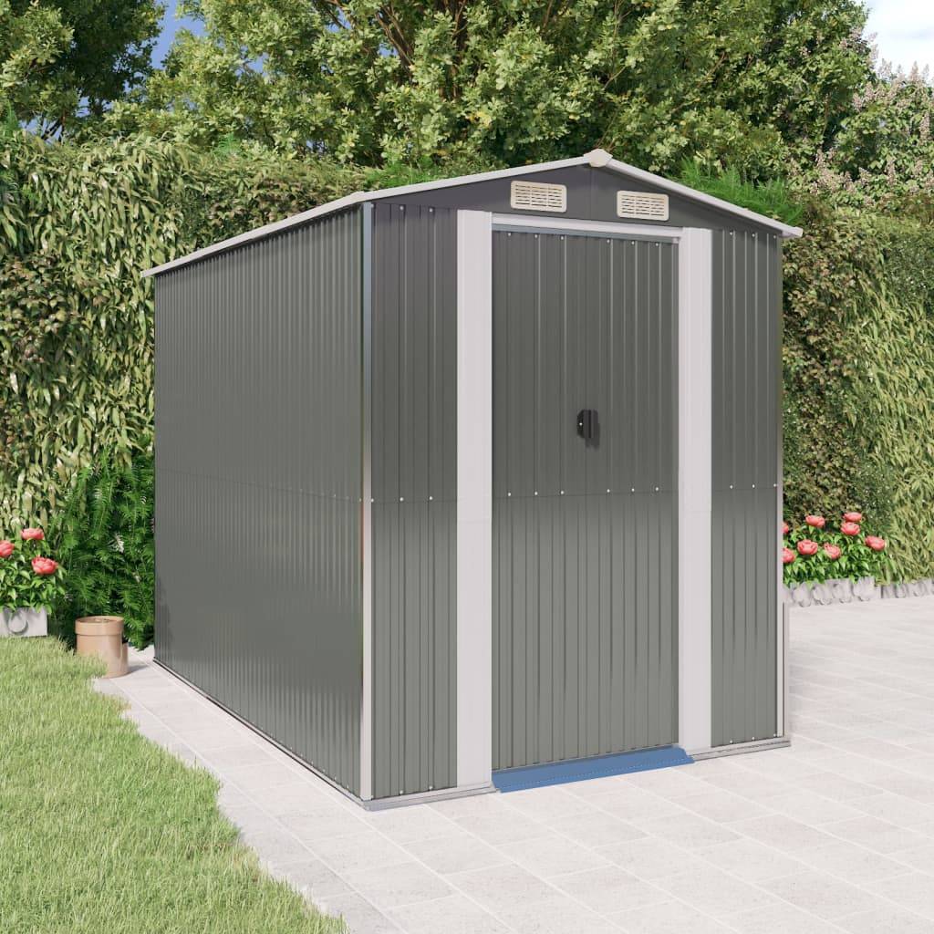 Vidaxl - Abri de jardin Gris clair 192x274x223 cm Acier galvanisé vidaXL 3147439