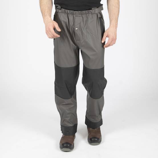 taille xl - piranha - pantalon de pluie de travail - 9223 gris , noir - Image 1