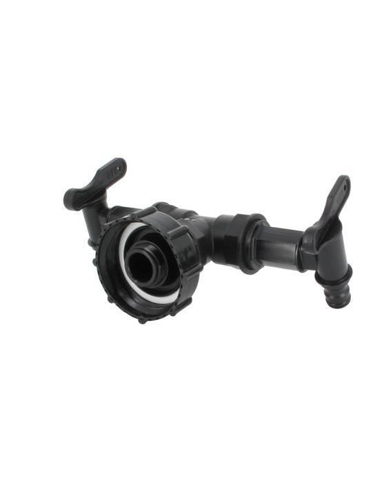 Raccord cuve eau S60X6 - 2 Robinets avec Nez (type Gardena) - Image 3
