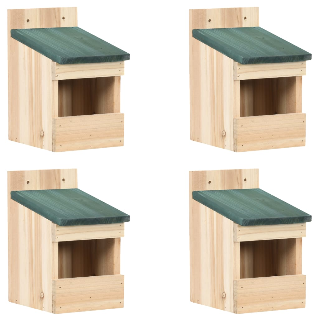 Vidaxl - Nichoirs 4 Pcs 12X16X20 Cm Bois De Sapin - vidaXL - Image 2