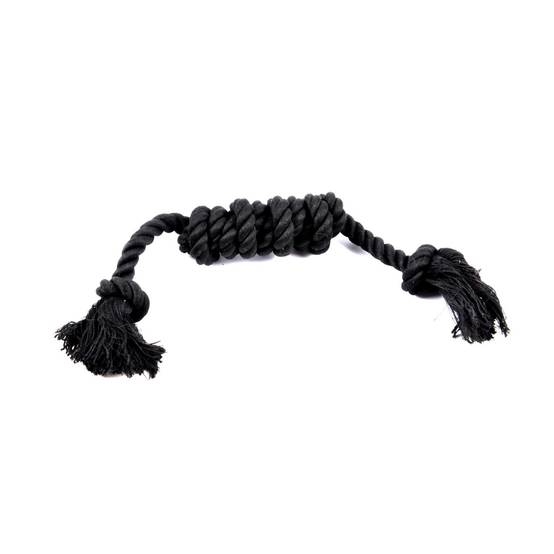 Jeu corde multi noeuds noir pour chien - Image 1