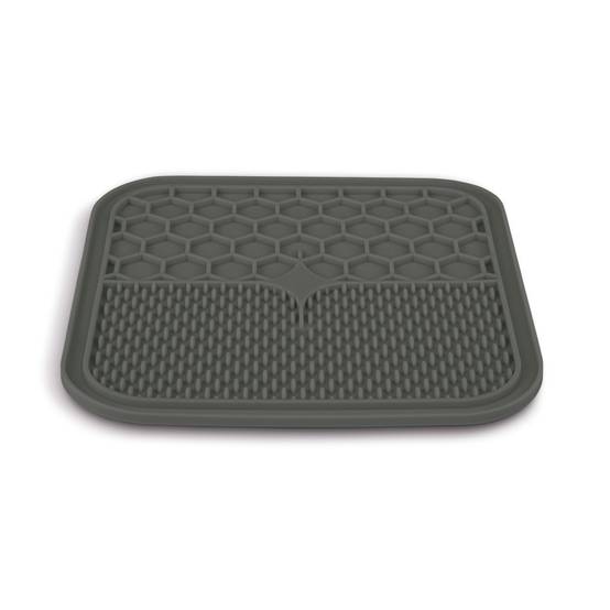 Zolux - Tapis à lécher L silicone ventouse 30 x 30 cm gris pour chien - Image 1