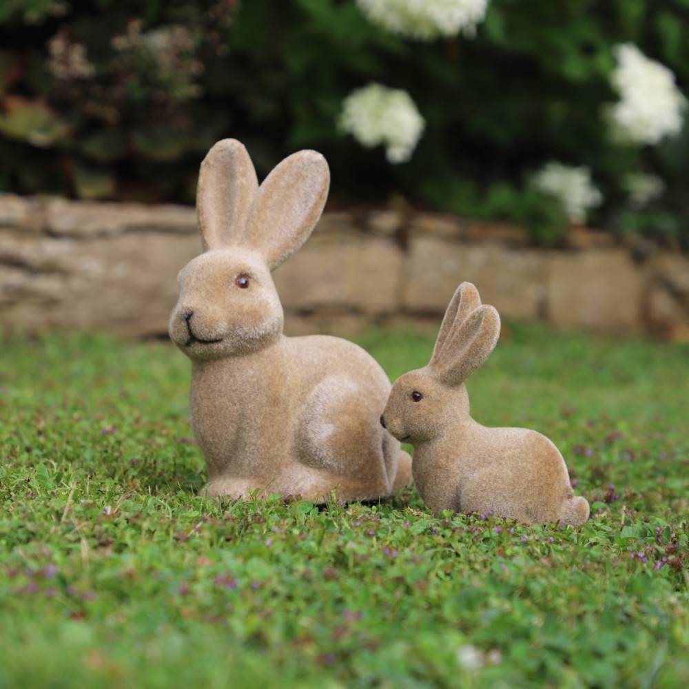 ~ Lapin en feutrine marron 12 x 8 x 15 cm Chemin de campagne - Imagen 6