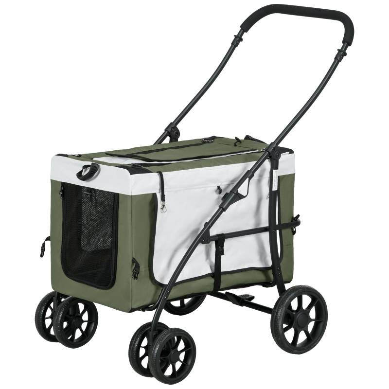 PANGIVO - Poussette pour chien et chat polyester vert foncé 81 x 58 x 97.5 cm - PANGIVO - Image 1