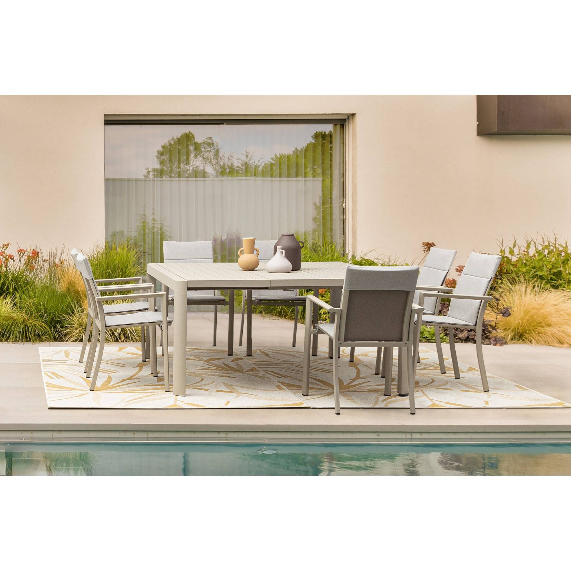 Autre - Coussins pour chaise de jardin en toile (lot de 4) - CASSIS - Image 3